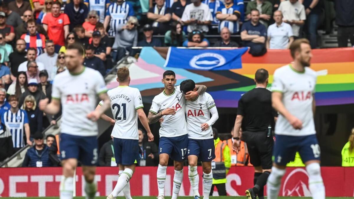 Tottenham de Cuti Romero derrotó al Brighton de Alexis Mac Allister. Foto: EFE.