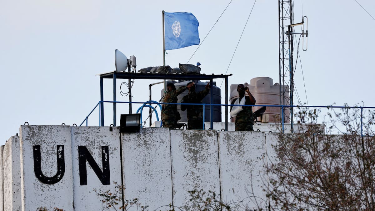 Trabajadores de los cascos azules de la ONU en el Líbano (Finul). Foto: Reuters