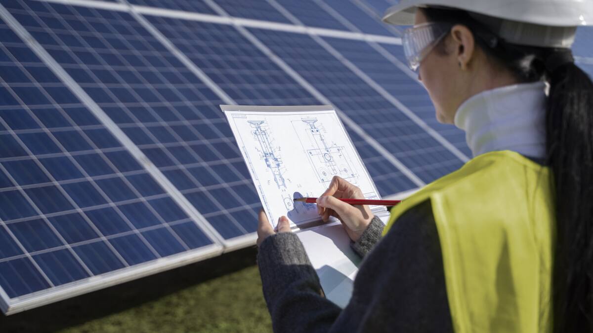 Trabajos verdes orientados a las energías limpias, como la energía solar. Foto: Freepik