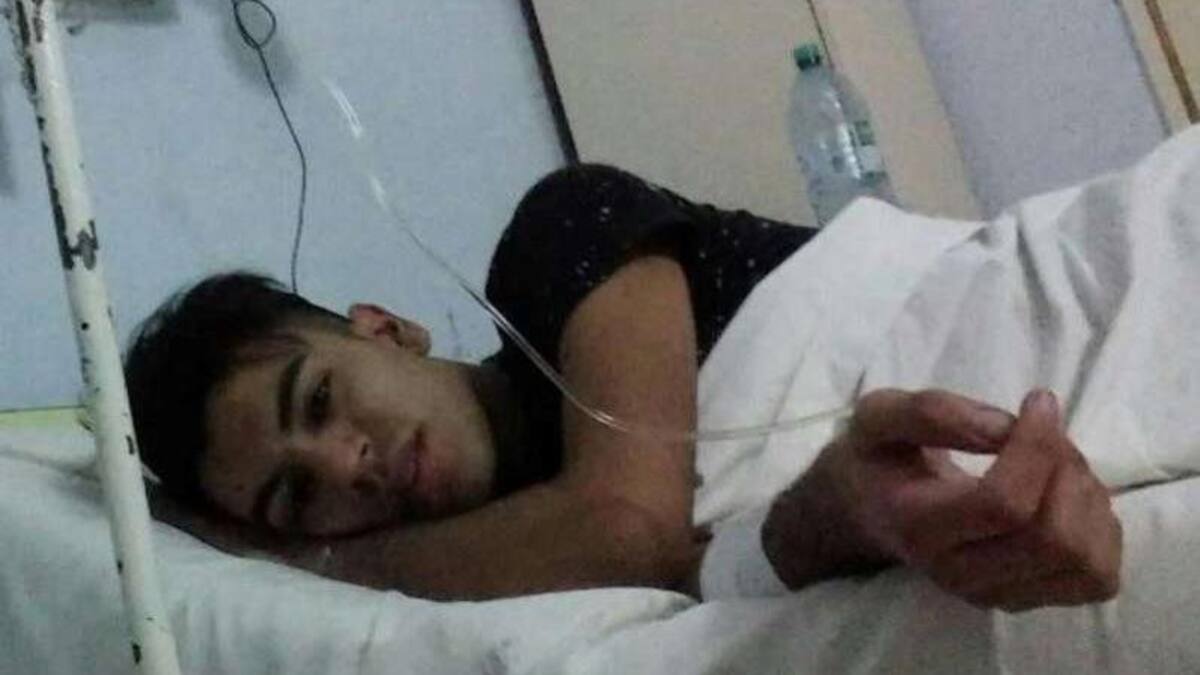 Tragedia de micro en Mendoza - Joven accidentado