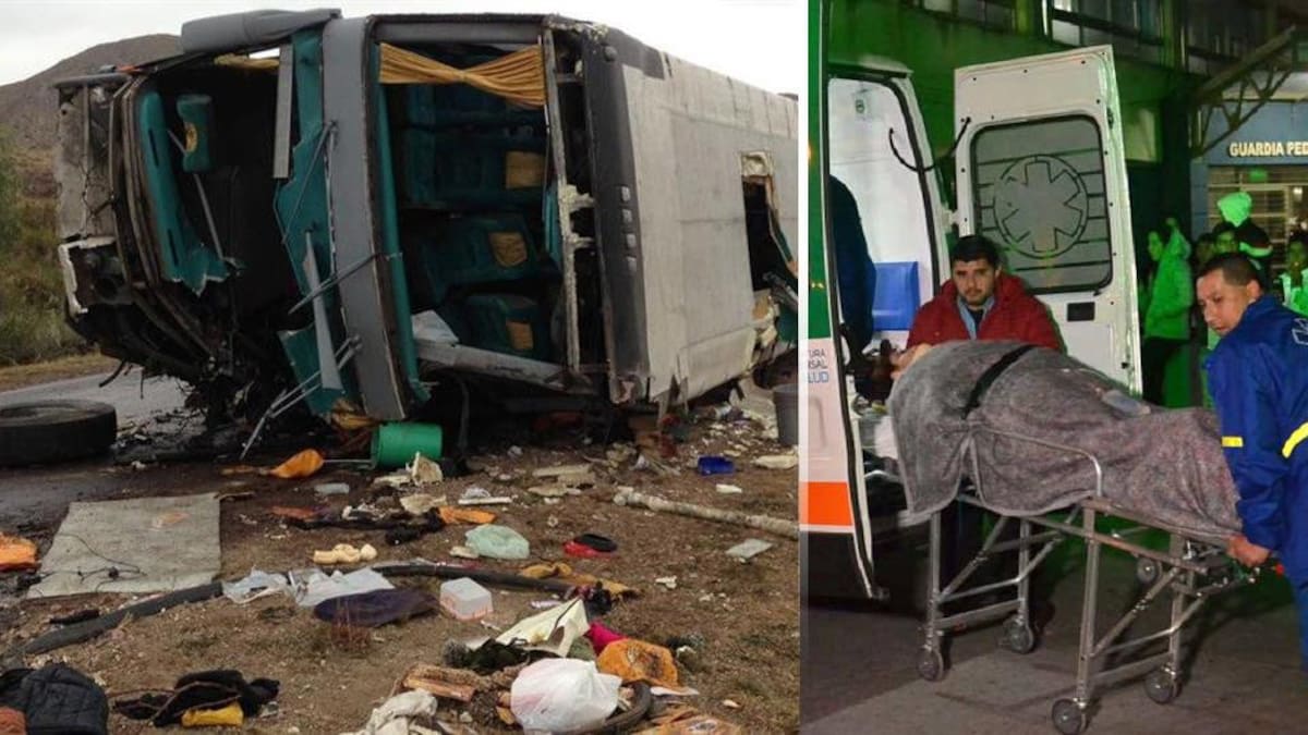 Tragedia de micro en Mendoza - Rescate