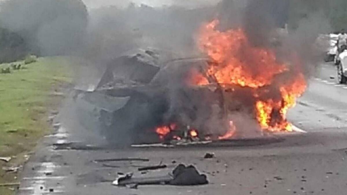 Tragedia en la Ruta 9, tres muertos en violento accidente, NA