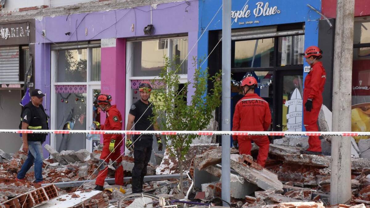Tragedia en Mar del Plata - derrumbe