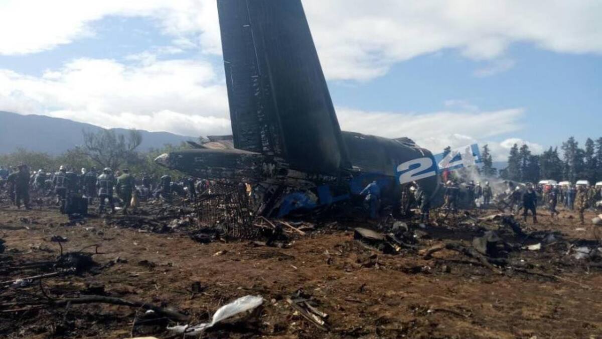 Trágico accidente aéreo en Argelia