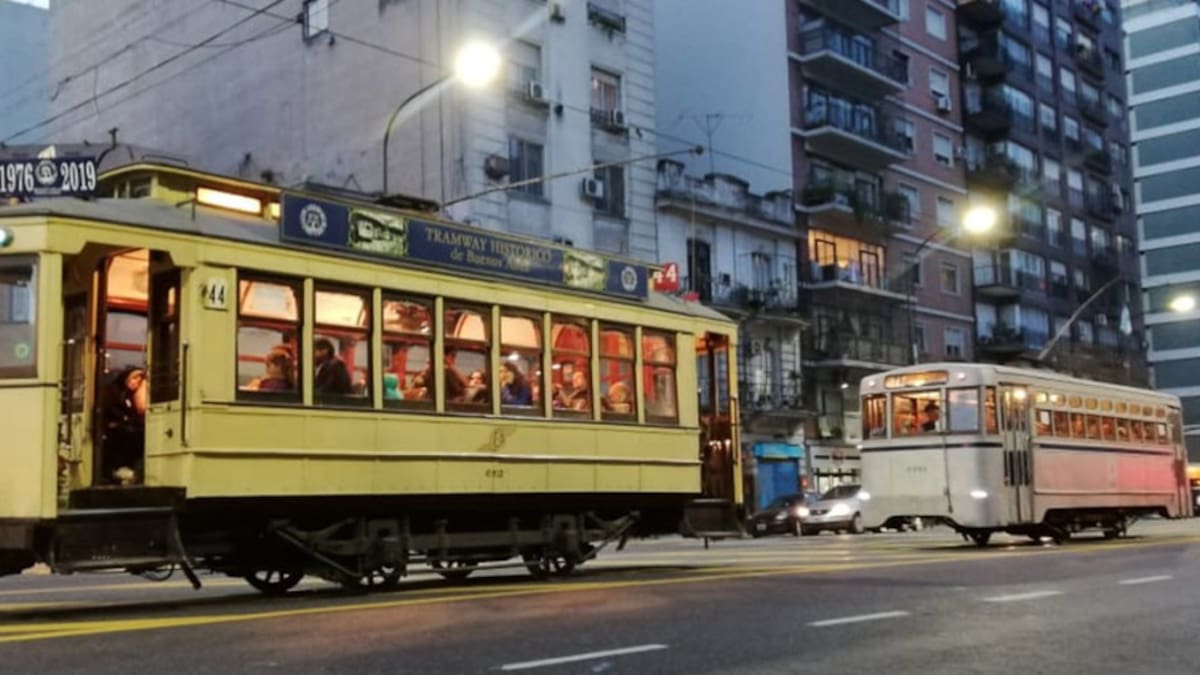 Tranvía histórica en el corazón porteño. Foto: GCBA