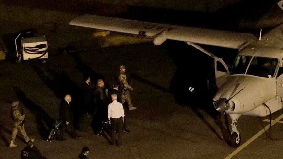 Traslado de Lula a la cárcel - Avión