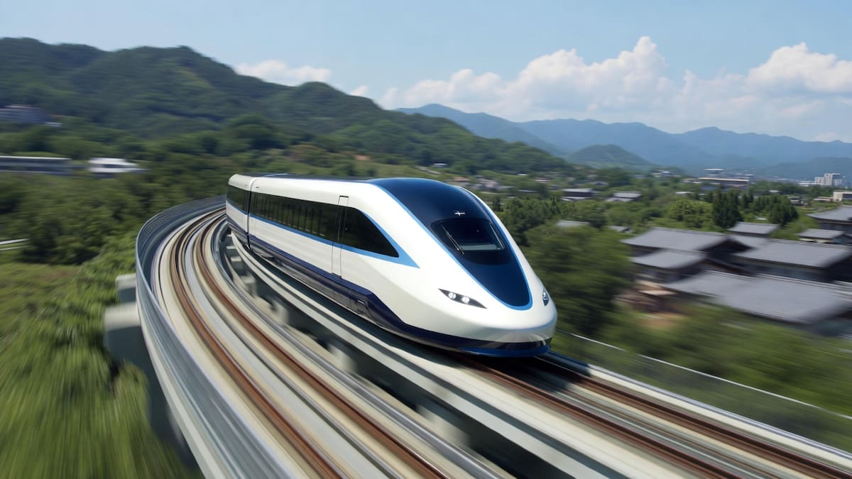 Ni el DeLorean de “Volver al futuro”: el tren que “flota” sobre las vías y puede superar los 500 km/h con una impresionante tecnología