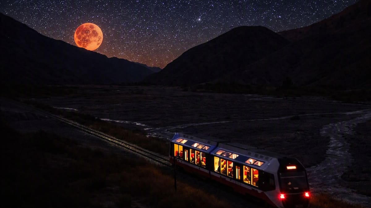 Eclipse lunar en Jujuy: así es el recorrido especial del Tren Solar para verlo desde la Quebrada de Humahuaca