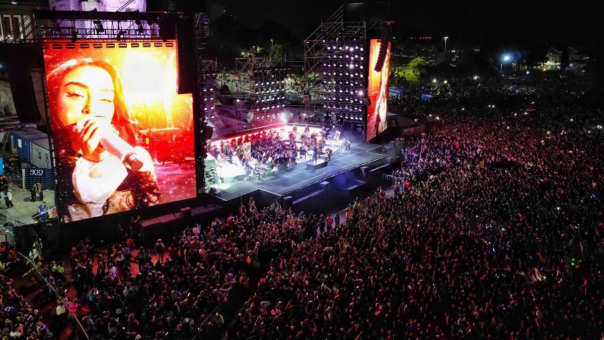 Tricentenario de Rosario: 250 mil personas vivieron el histórico show de Nicki Nicole y Baglietto al pie del Monumento a la Bandera