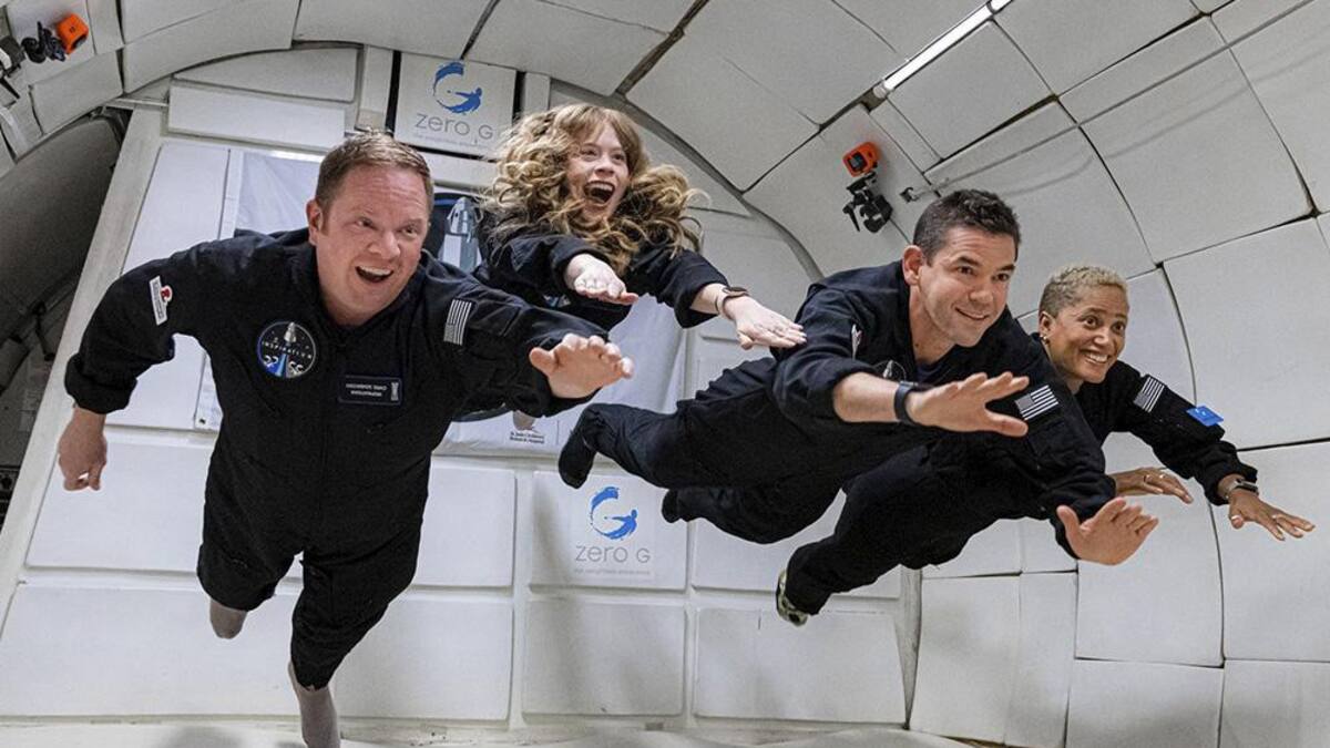 Tripulación civil del Space X. Foto: Reuters.