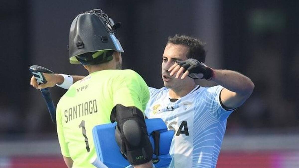 Triunfo de Los Leones ante Sudáfrica en el Mundial 2023. Foto: NA.