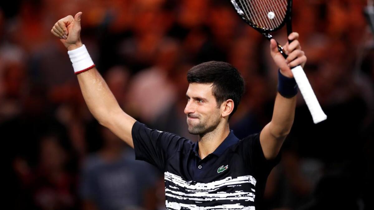 Triunfo de Novak Djokovic en el Masters 1000 de Paris, REUTERS