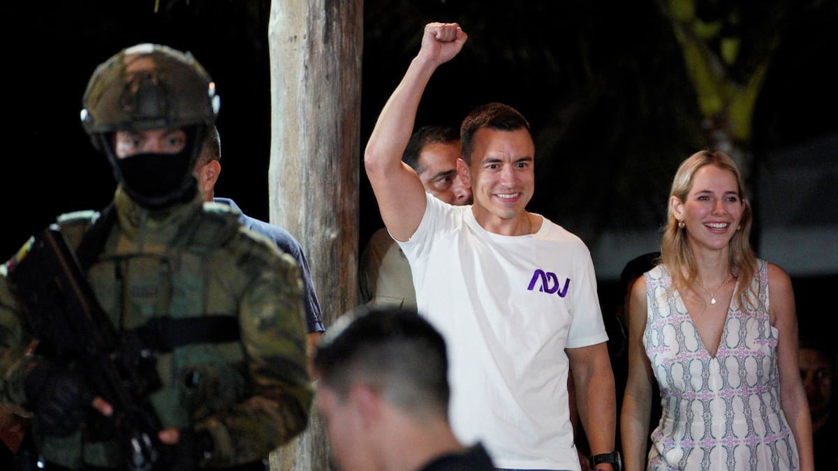 Triunfo electoral de Daniel Noboa en Ecuador. Foto: Reuters.