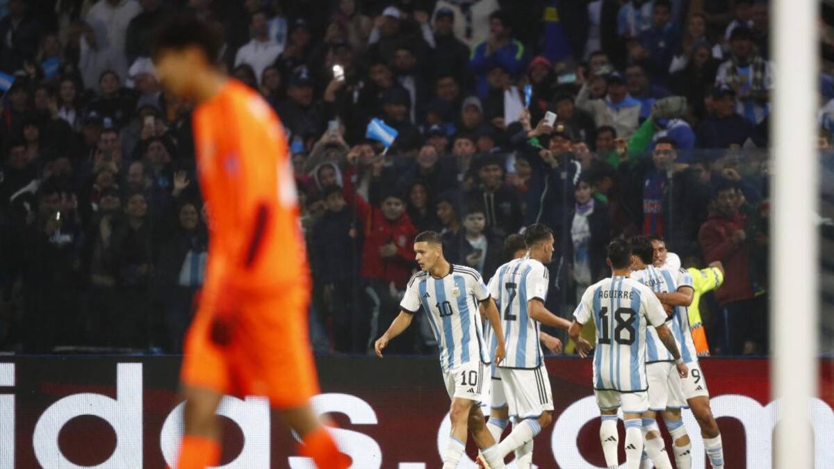 Triunfo Selección Argentina Sub 20 vs. Uzbekistán. Foto: Reuters.