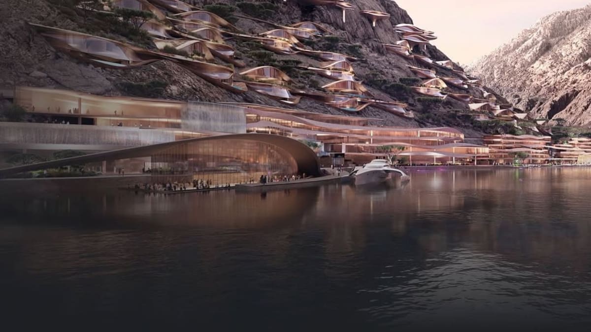 Ambicioso y futurista: así es el lago artificial que Arabia Saudita construye a 2.600 metros de altura en pleno desierto