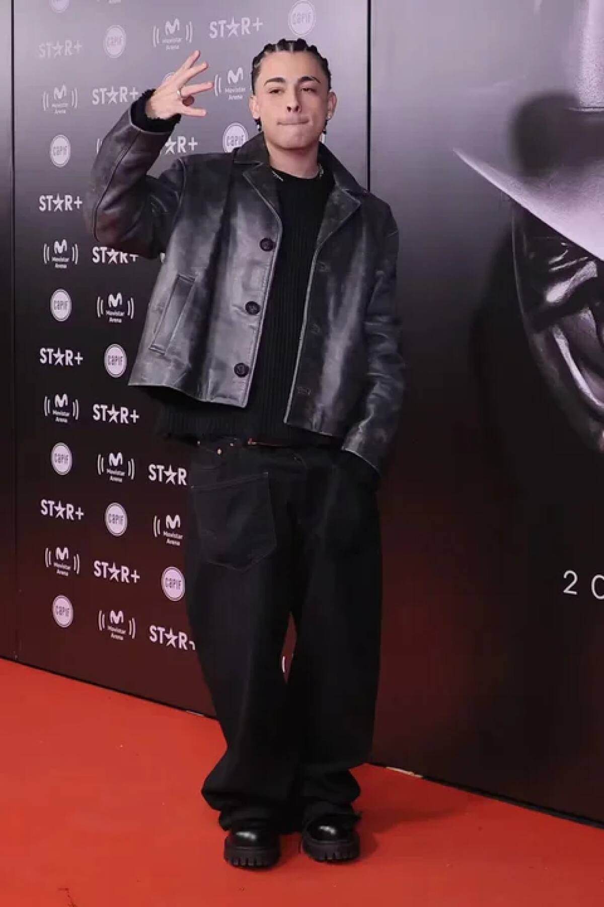 Trueno en los Premios Gardel 2024. Foto: NA.