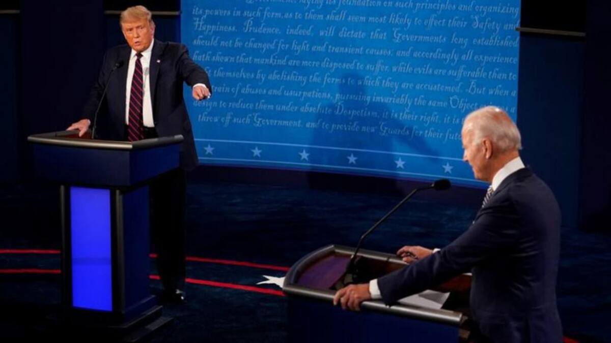 Trump y Biden tuvieron el último debate de cara a las elecciones presidenciales