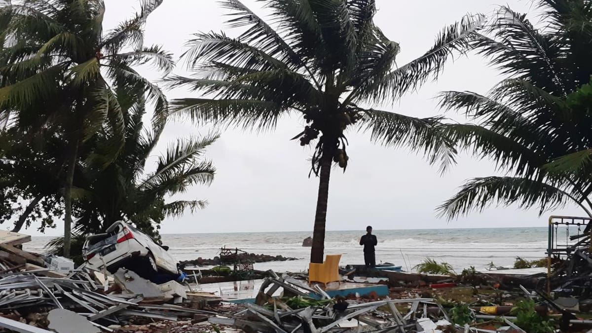 Tsunami en Indonesia. Foto: Reuters