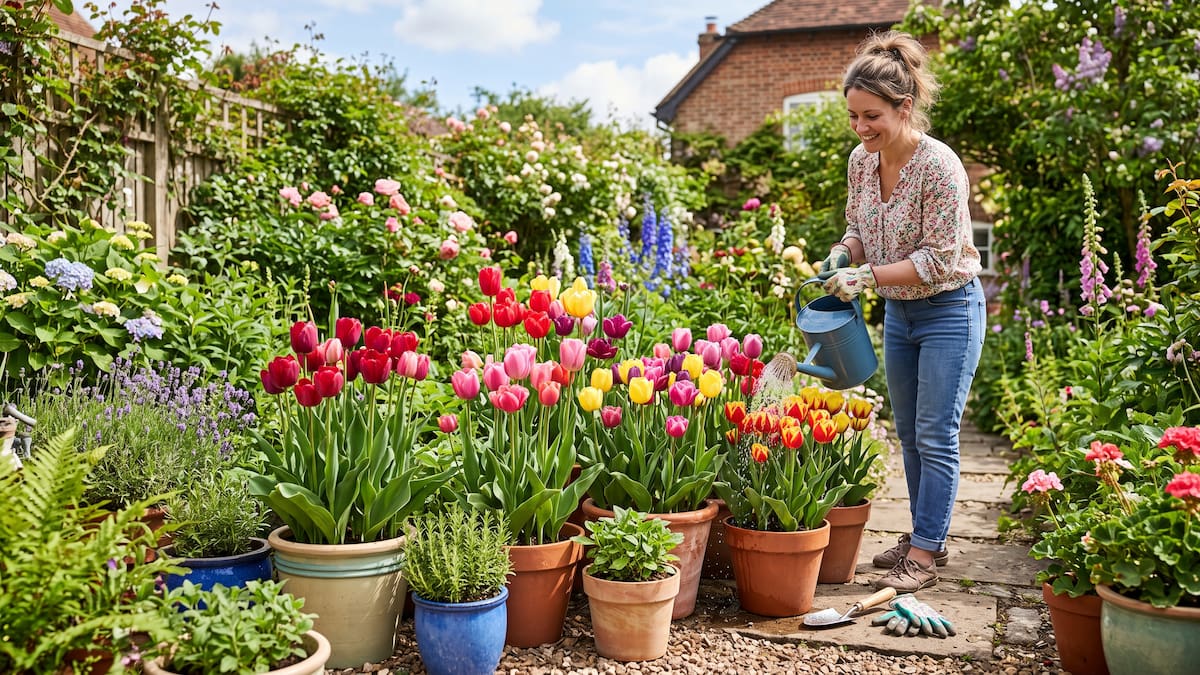 Guía de tulipanes en maceta: el truco para lograr tallos de hasta 25 cm y flores más fuertes
