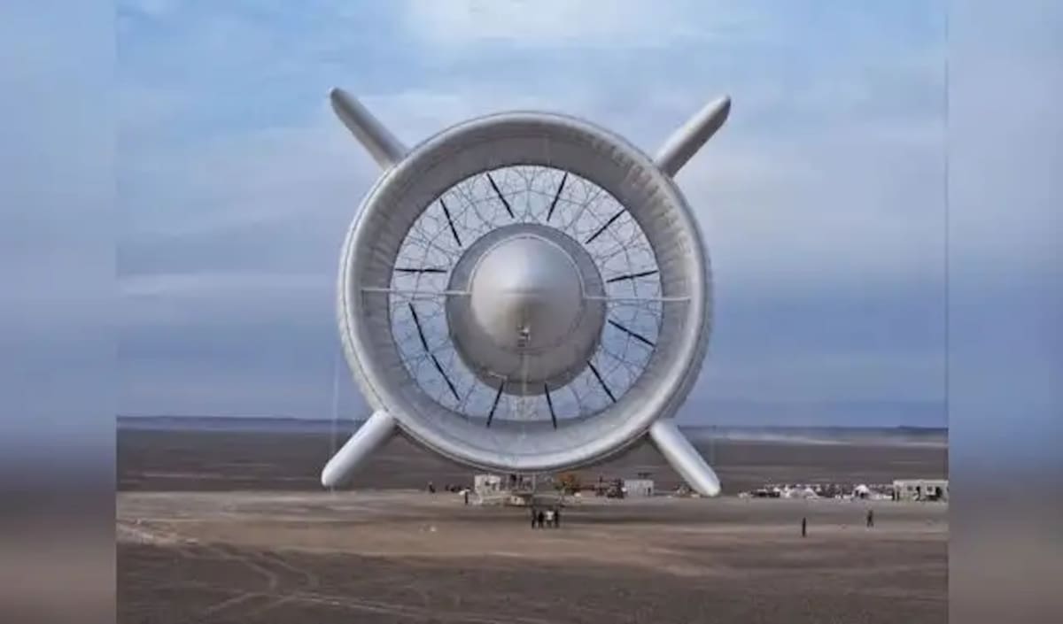 Turbina eólica voladora de China.