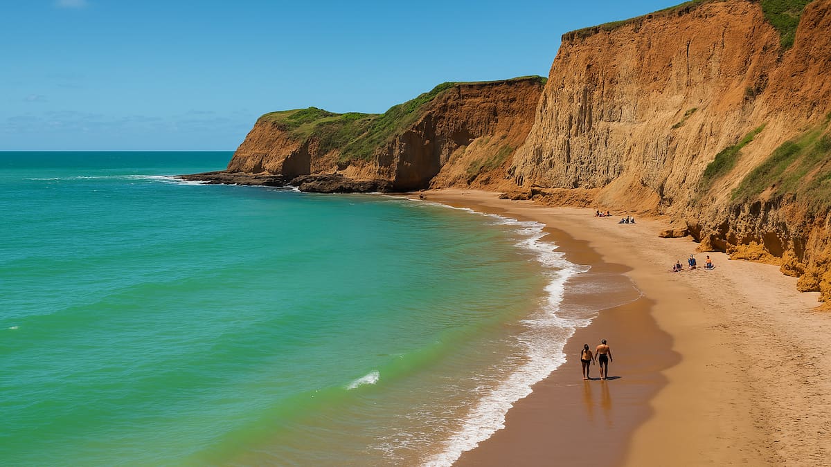 No es el Caribe: el secreto de aguas verdes y acantilados gigantes cerca de Mar del Plata