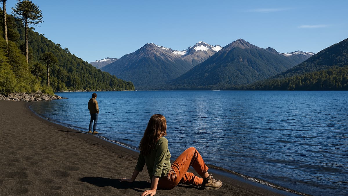 El rincón patagónico de arena volcánica que se disfruta todo el año y casi nadie conoce