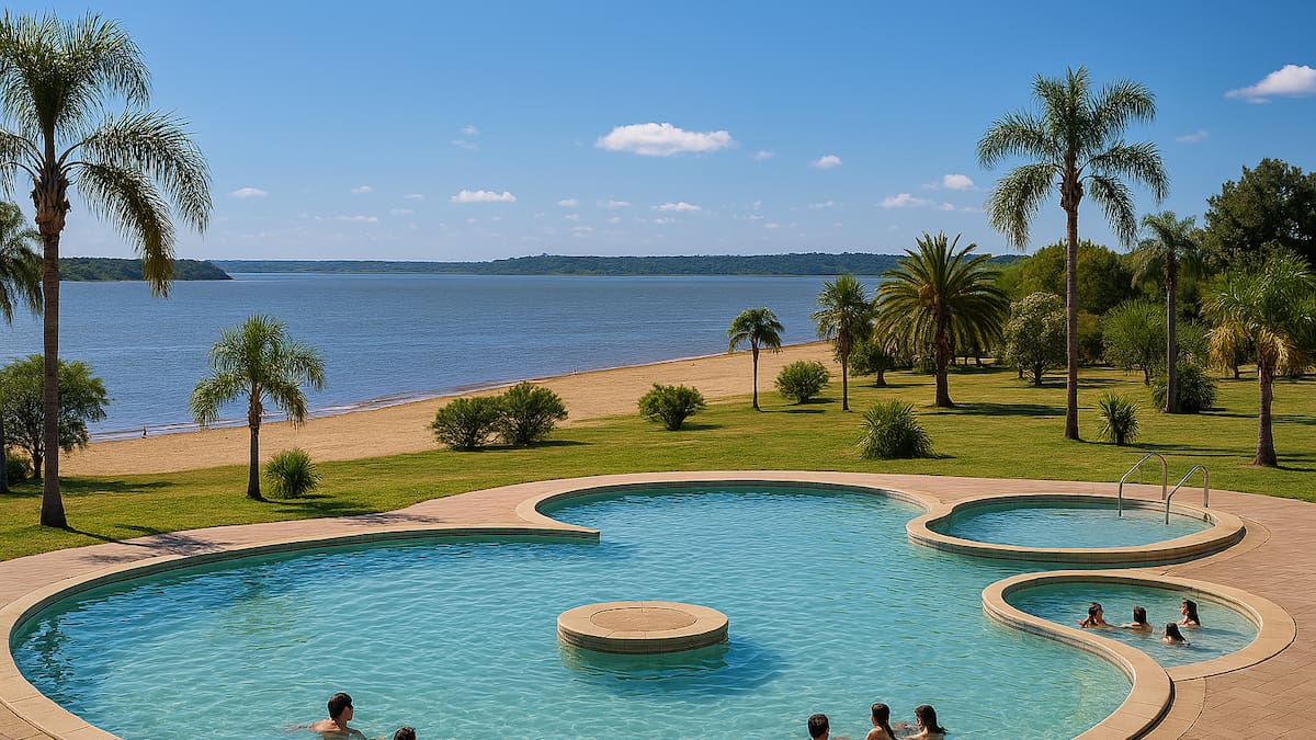 A 400 km de Buenos Aires: las termas entrerrianas con vistas playeras ideales para visitar el fin de semana largo