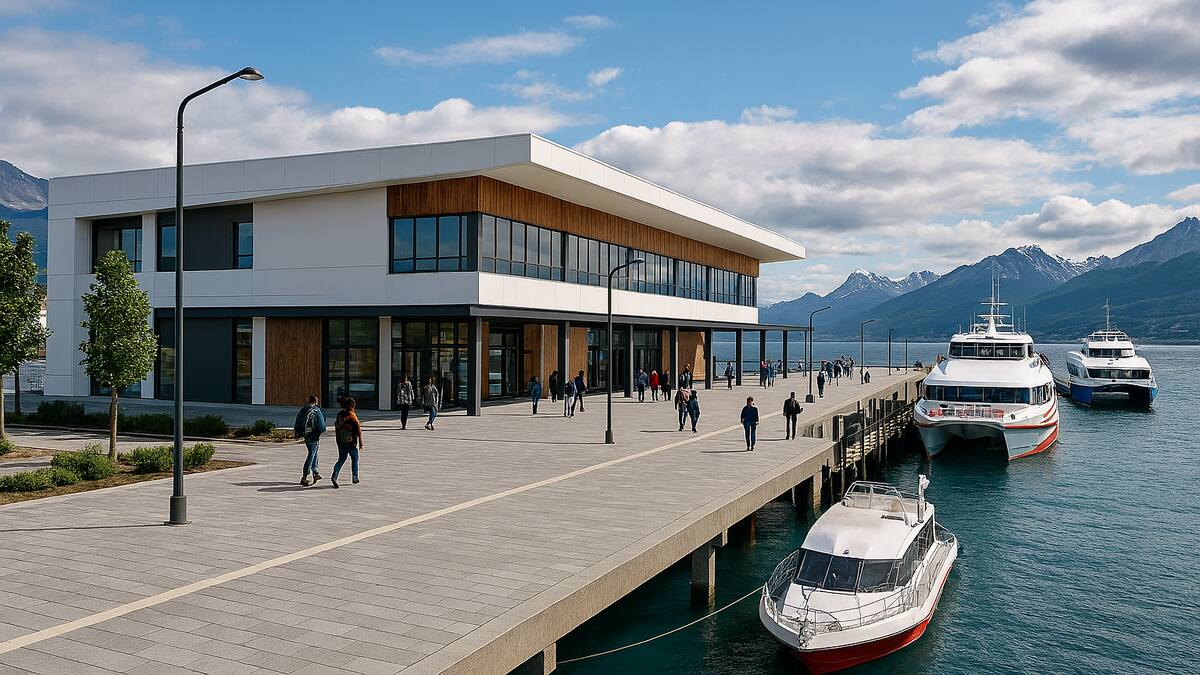 La nueva megaterminal que potenciará el turismo y las conexiones desde el Fin del Mundo hacia la Antártida