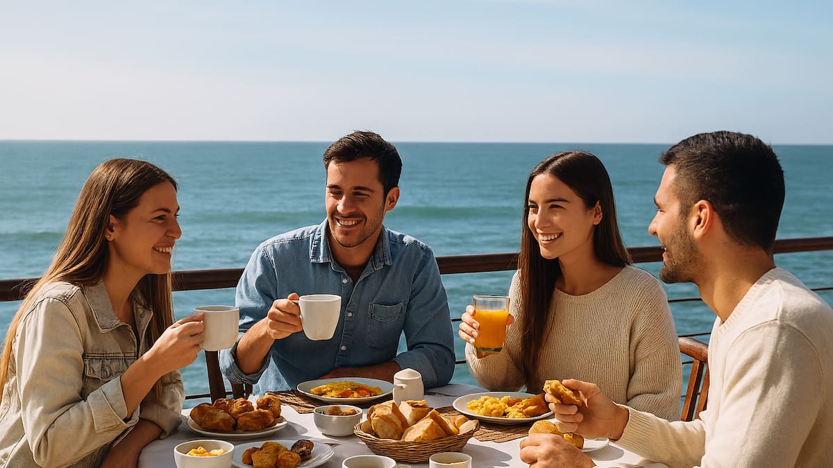 Desayuno y merienda libre frente al mar con 20% de descuento: el plan que enamora en Mar del Plata