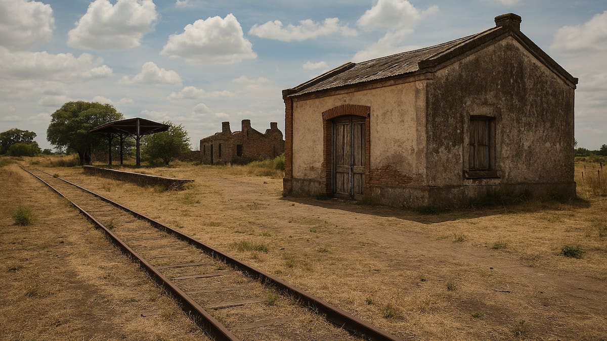 El pueblo argentino que quedó detenido en el tiempo: vive una sola persona y el tren marcó su destino
