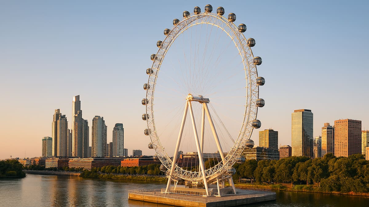 Imponente y panorámica: llega la ‘London Eye’ porteña que promete revolucionar el turismo
