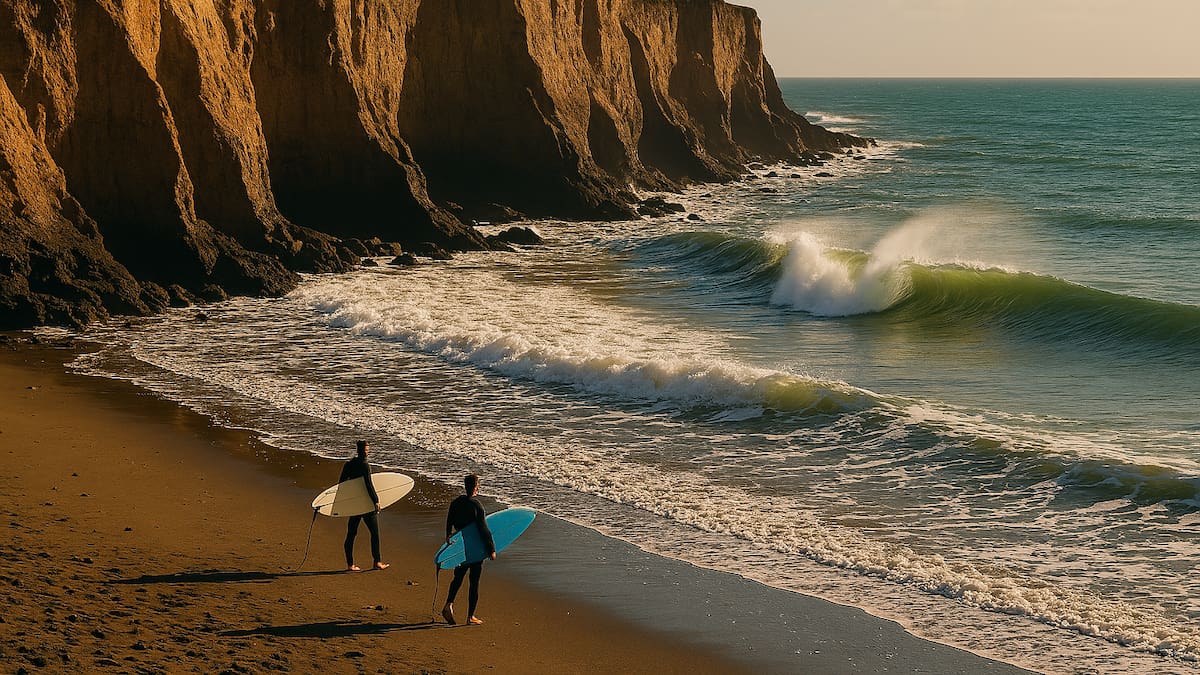 El rincón salvaje de Mar del Plata con acantilados imponentes y olas gigantes que fascina a surfistas y viajeros