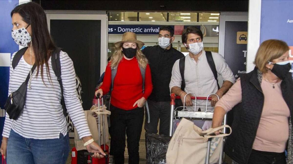 Turistas argentinos, aeropuerto, NA