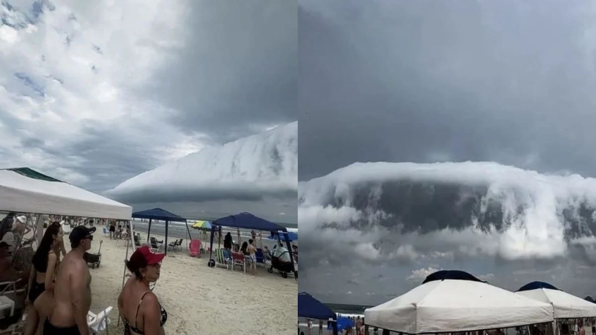 “Parecía que el cielo se caía”: el impactante fenómeno meteorológico que sorprendió a cientos de turistas en Brasil