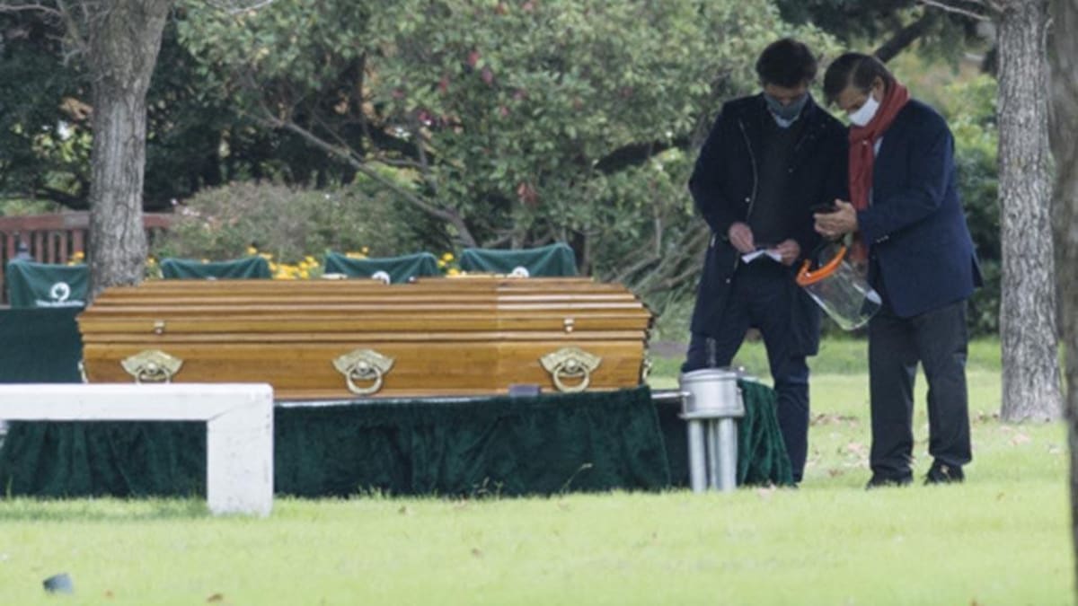 Último adiós a Goldie Legrand, cementerio