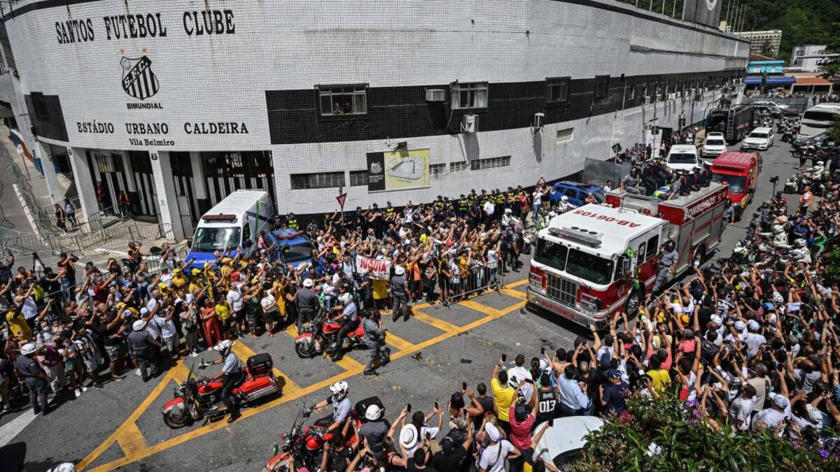 Último adiós a Pelé. Foto: Télam