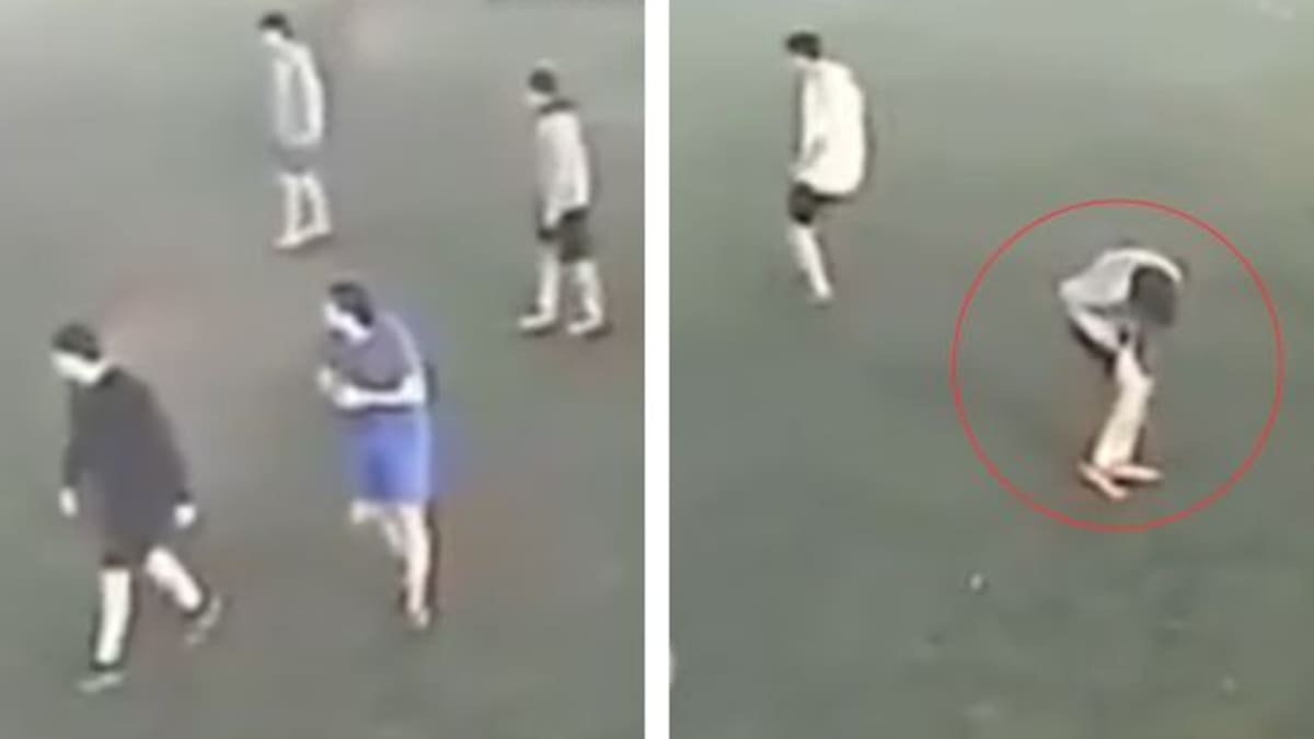 “¿Qué te pasó?“: el impactante video de un jugador de fútbol que recibió un tiro en medio de un partido