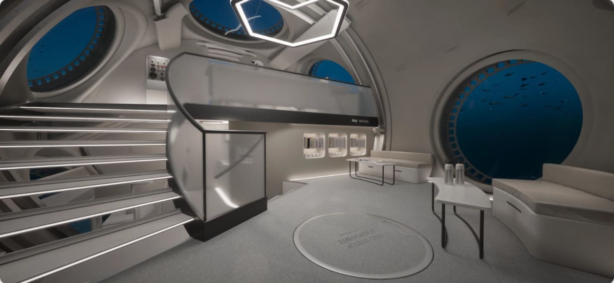 Un ambicioso plan de una empresa británica propone construir viviendas submarinas móviles. Foto: Deep.