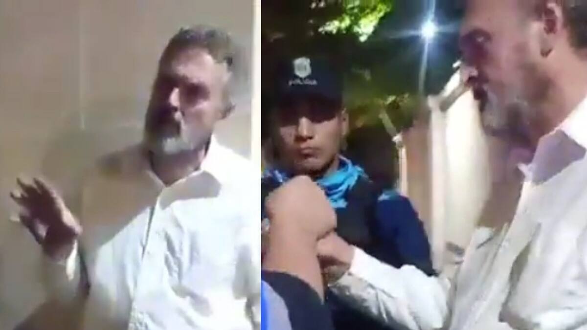 Un automovilista agredió a un agente de tránsito. Fuente: Captura