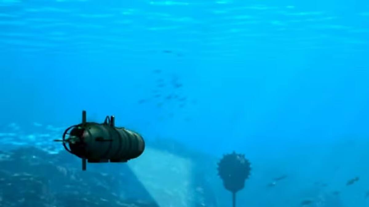 Un buque submarino impresionante.