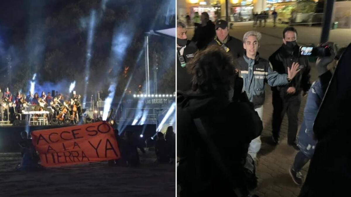 Un grupo de activistas interrumpieron la Exposición Rural.