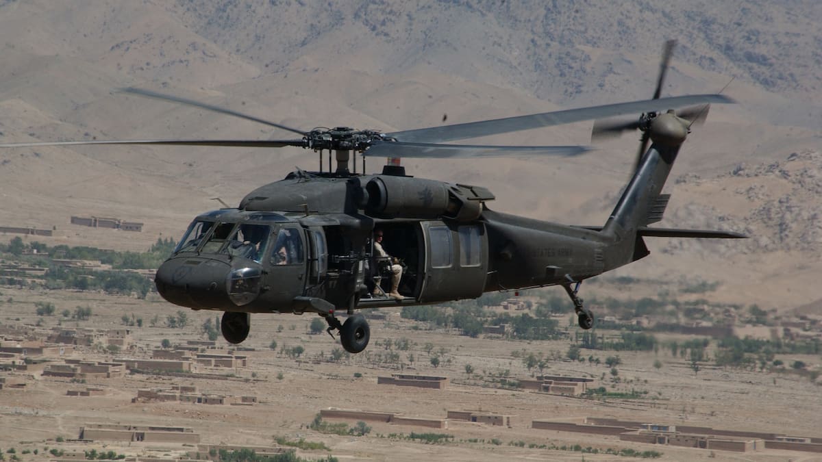 Un helicóptero UH-60 Black Hawk de Estados Unidos.
