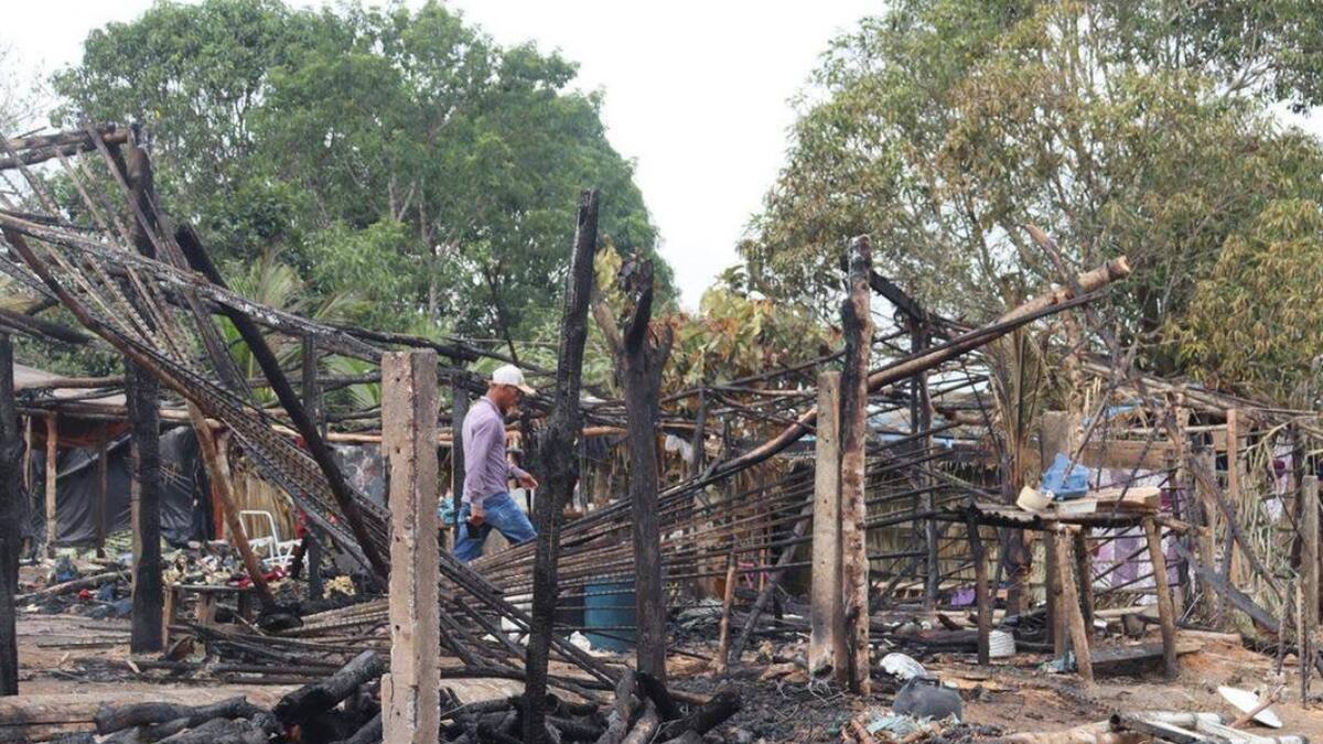 Un incendio en el estado brasileño de Pará provocó nueve muertes. Foto: X @Allan_ync.