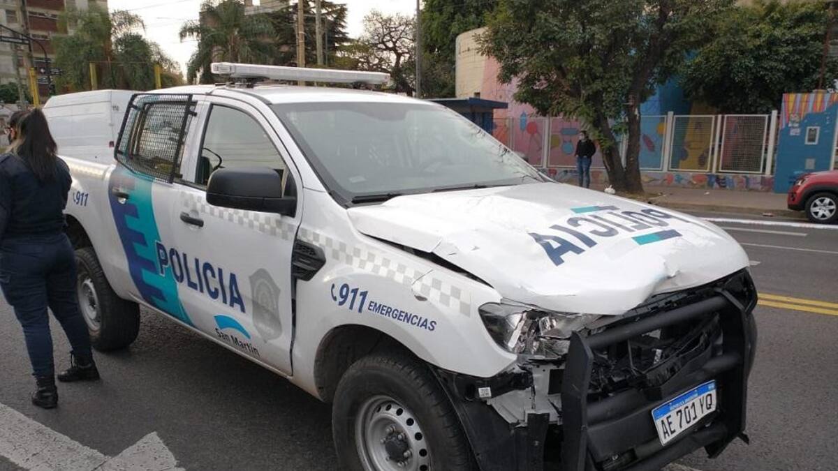 Un motociclista murió tras ser embestido por un patrullero en San Martín