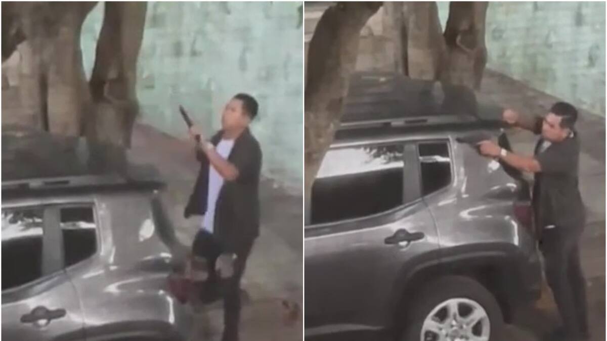 Video impactante: el tenso momento en el que un policía federal le dispara a los vecinos en Villa Crespo