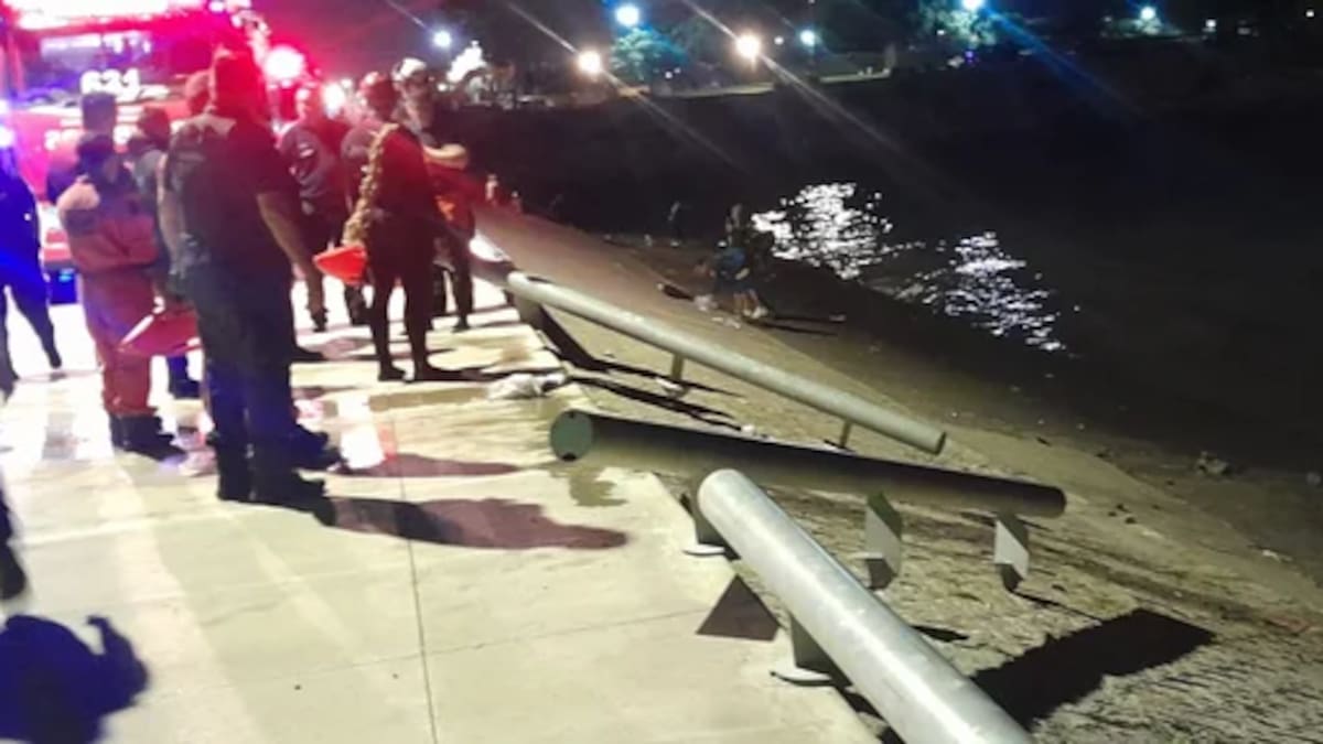 Increíble rescate en el Río de la Plata: una mujer y su hija cayeron al agua tras perder el control de la camioneta