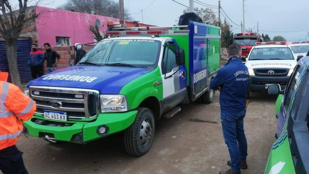 Una estufa provocó un incendio en una vivienda de Bahía Blanca, Foto La Nueva