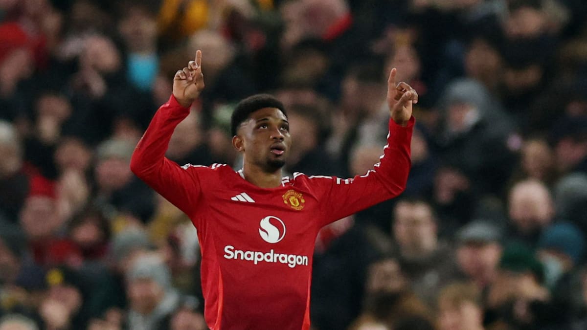 Una gran actuación de Amad Diallo le dio la victoria al Manchester United. Foto: Reuters.