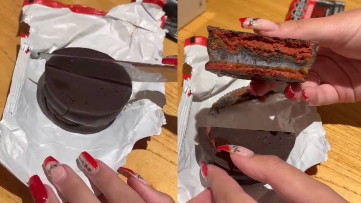Una influencer dio su opinión sobre el nuevo alfajor de Havanna. Foto captura @angysolopara1d