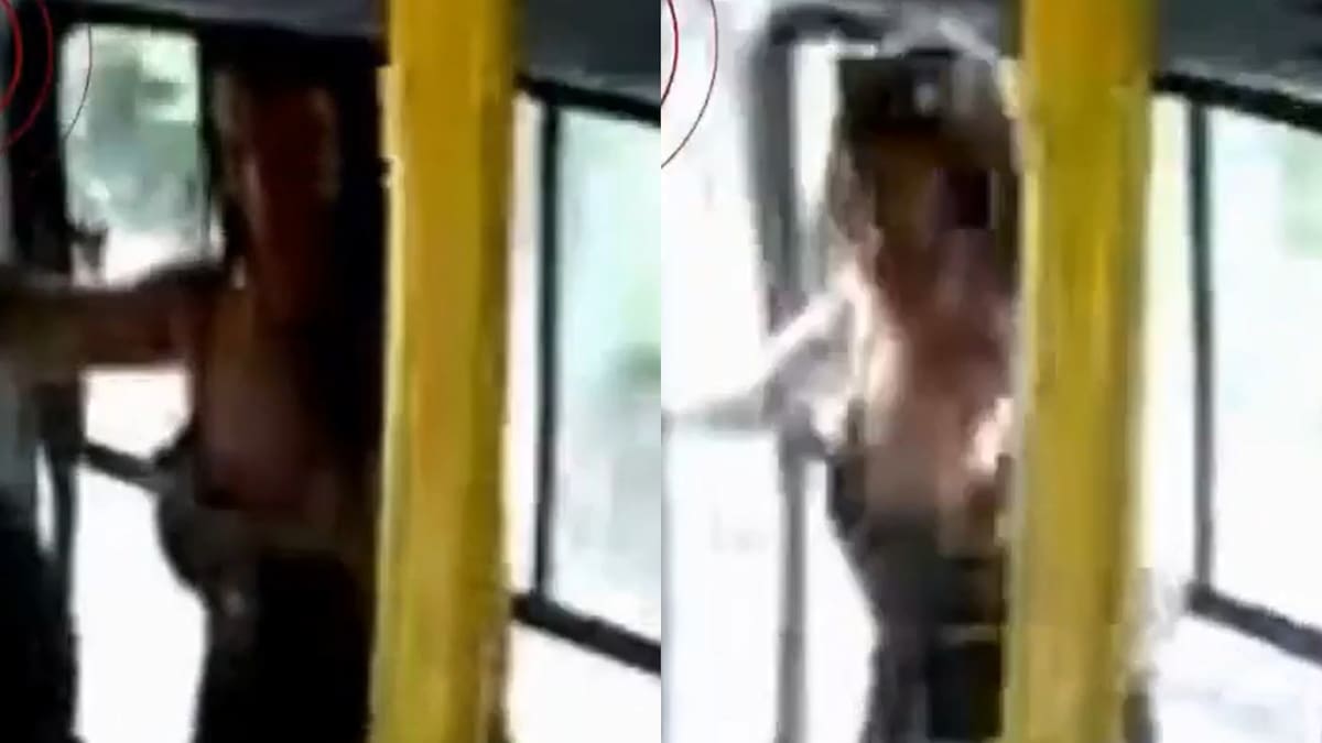 Una joven de 26 años cayó por la ventana de un colectivo en Brasil.